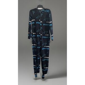 NFL Carolina Panthers Football Logo‎ Ugly Sweater Pajama One Piece Size Small PJ
